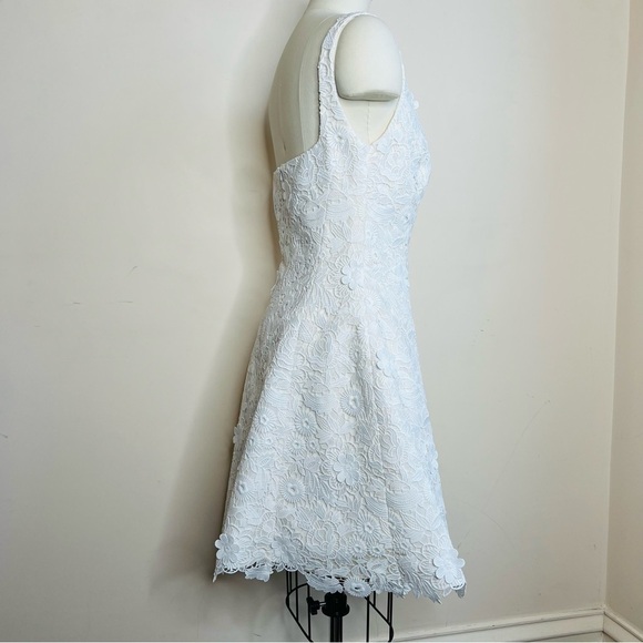 Carolina Herrera Square Neck Mini Dress in White - Picture 12 of 16